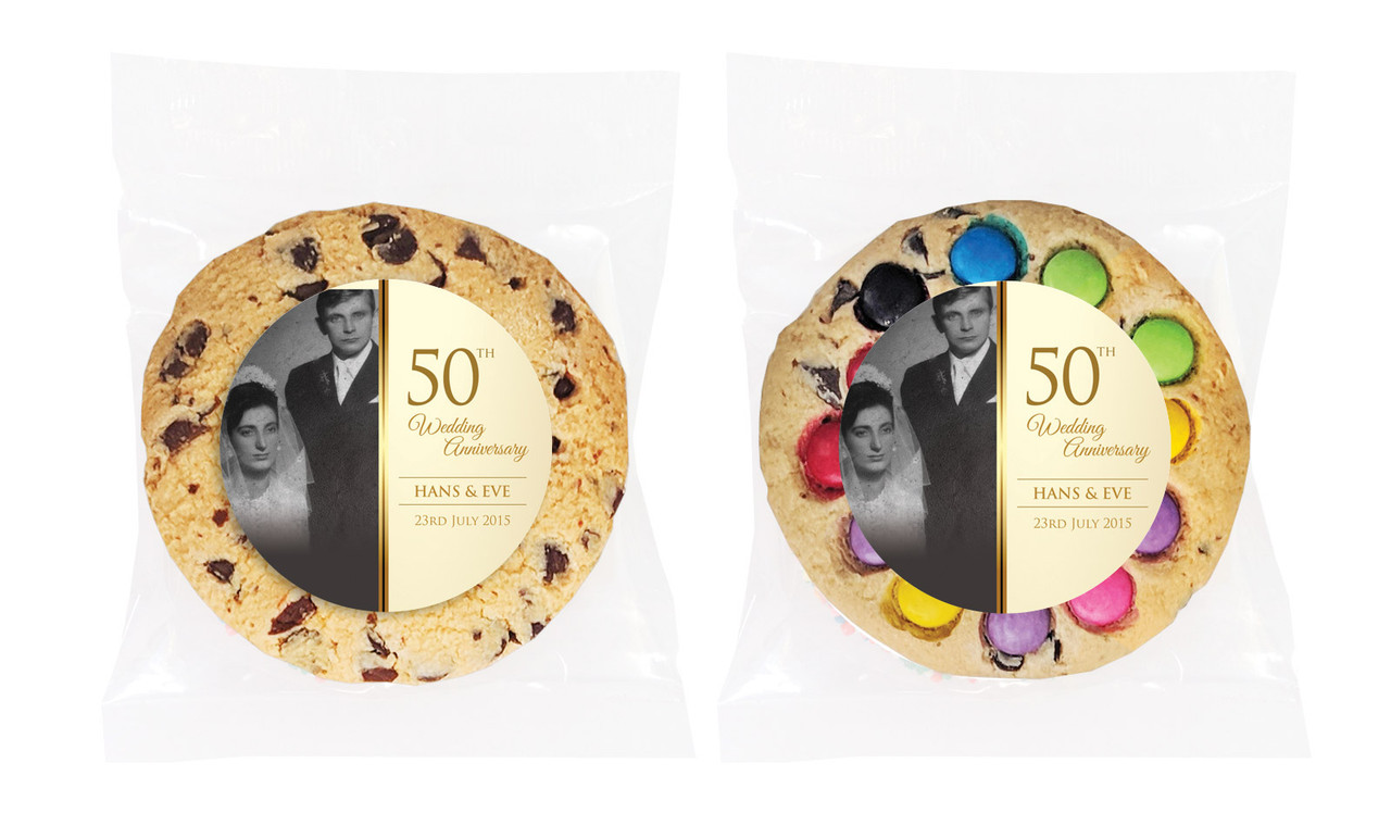 Add A Photo Anniversary Personalised Cookie