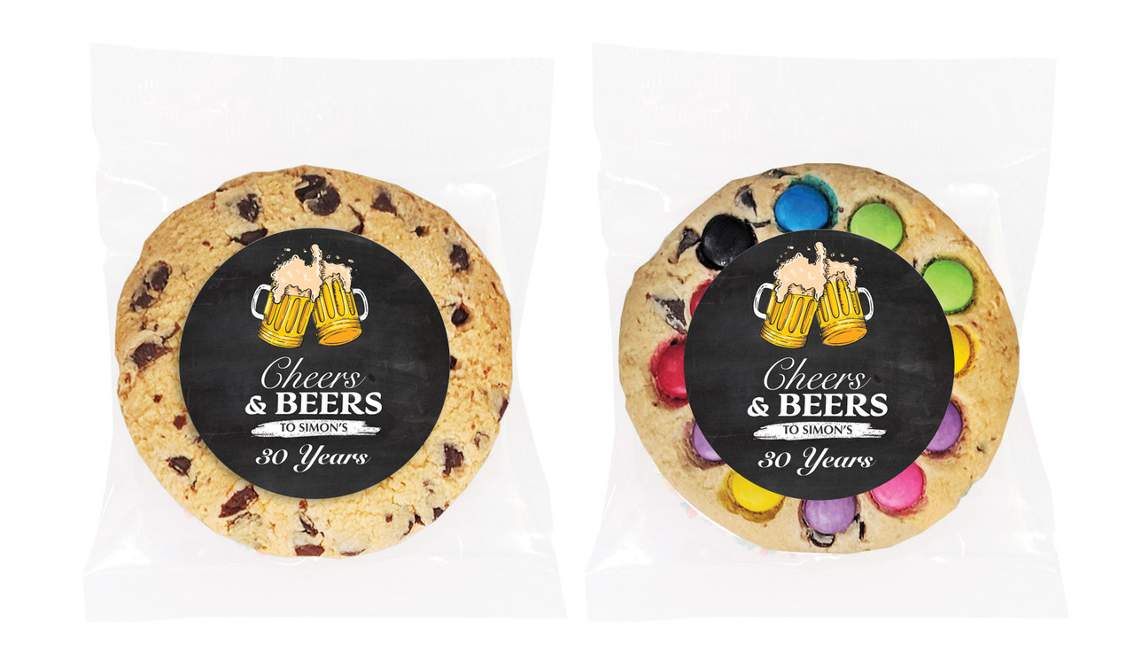 Cheers And Beers Personalised Cookie