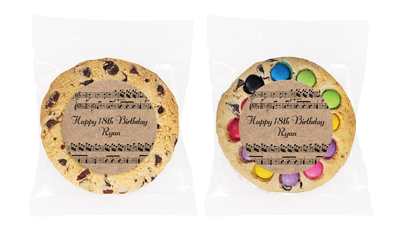 Music Notes Personalised Cookie