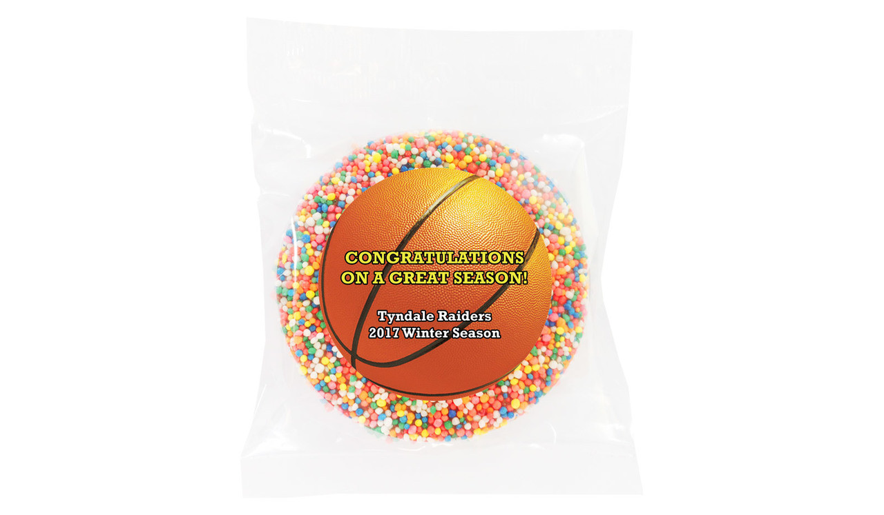 Basketball Personalised Chocolate Freckle