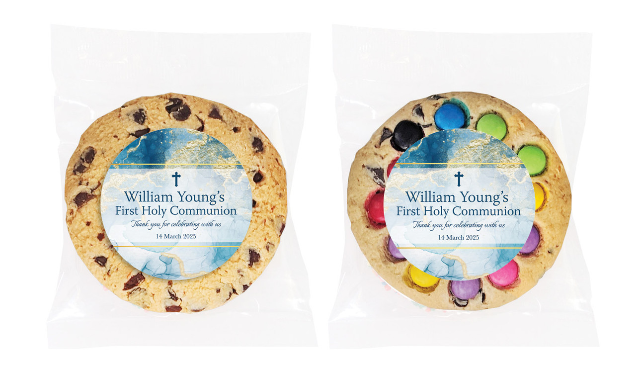 Abstract Background Communion Personalised Cookie