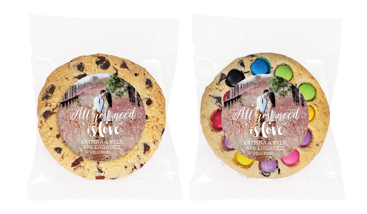 All You Need Is Love Engagement Personalised Cookie