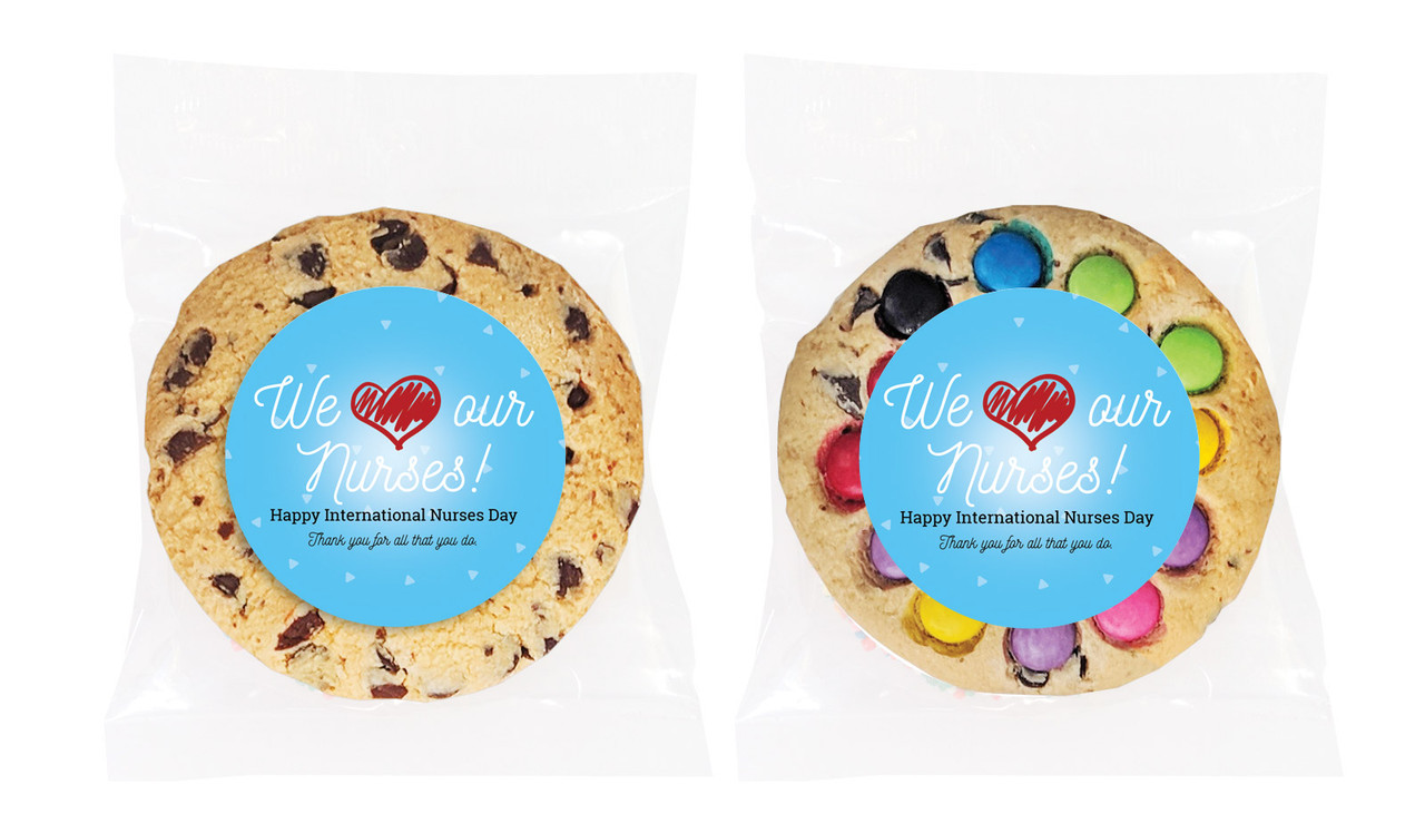 We Love Our Nurses International Nurses Day Personalised Cookie