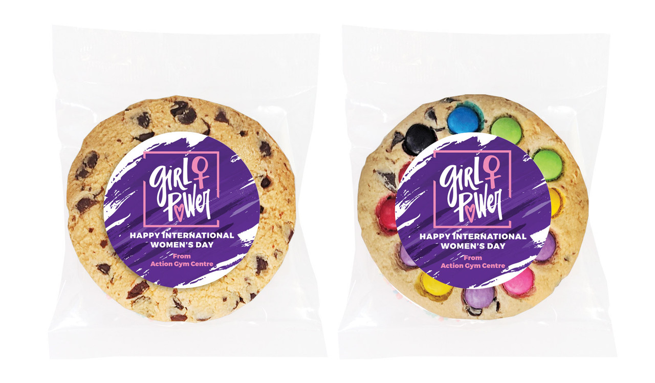 Girl Power International Womens Day Personalised Cookie