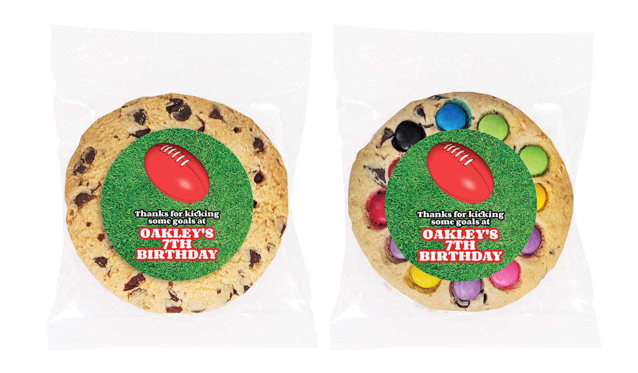 Aussie Rules Football Personalised Cookie