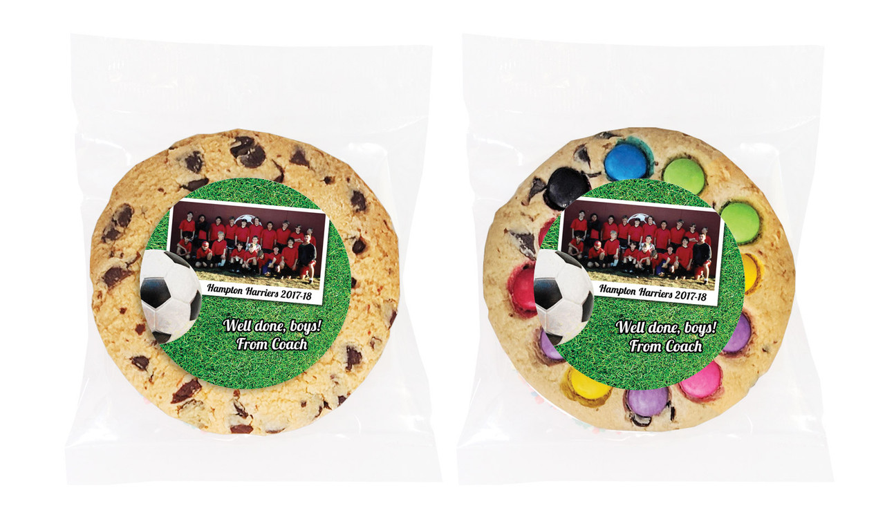 Soccer Photo Personalised Cookie