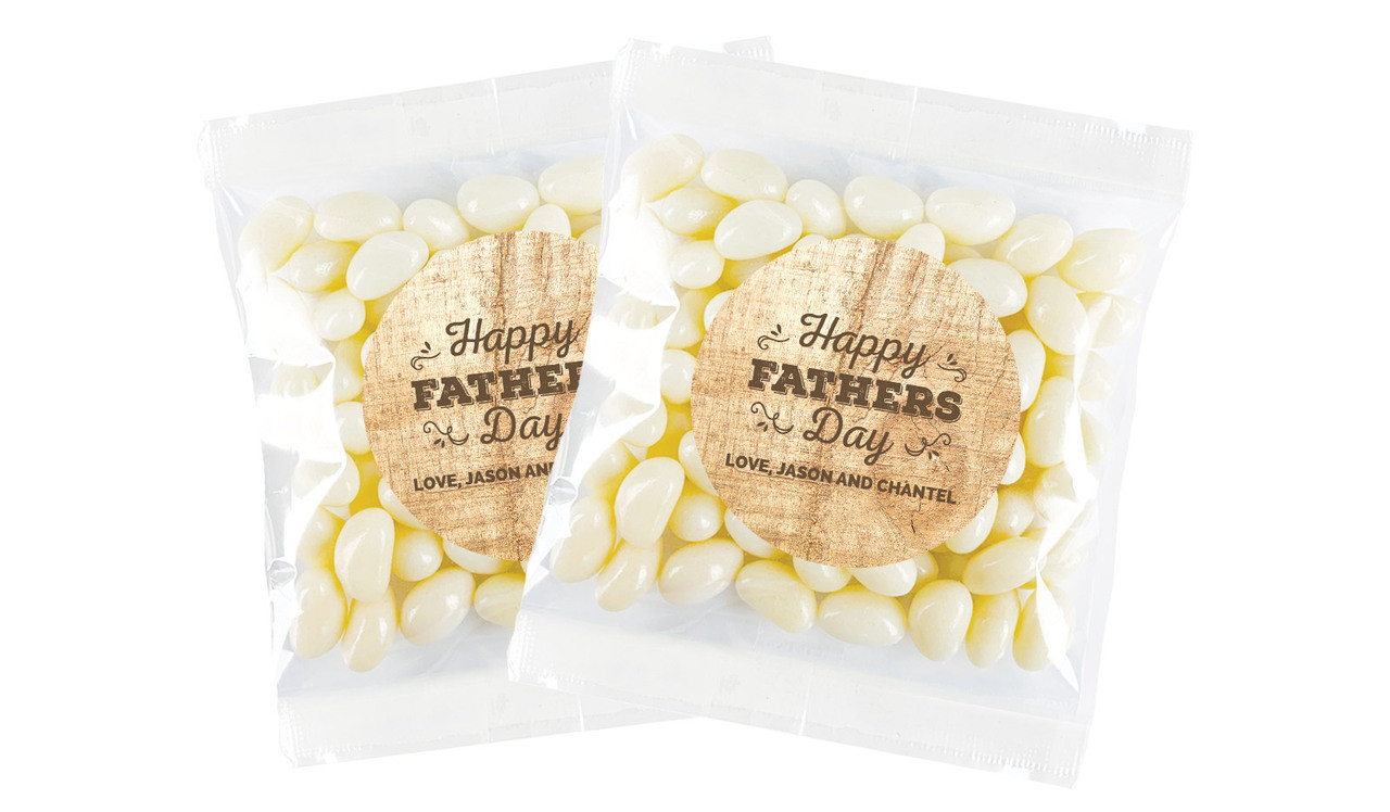 Timber Message Fathers Day Personalised Lolly Bag