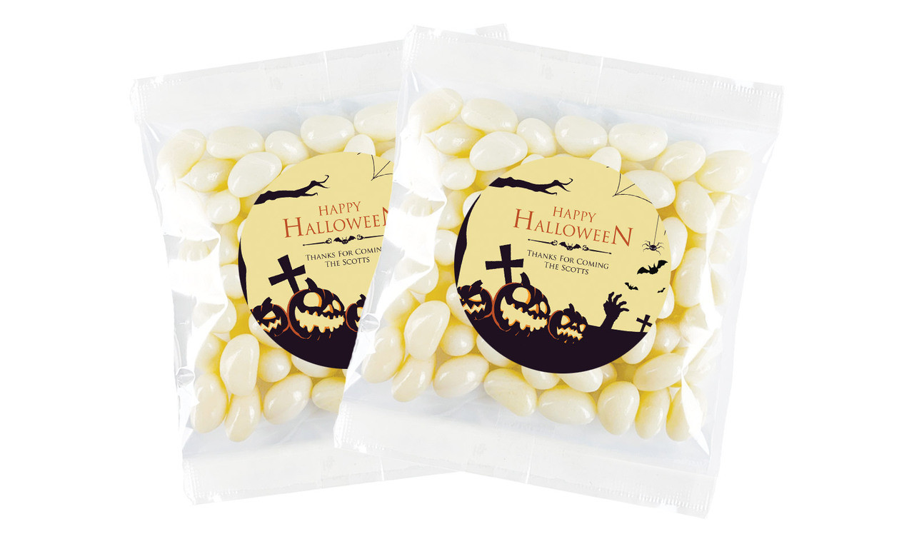 Graveyard Pumpkins Halloween Personalised Lolly Bag