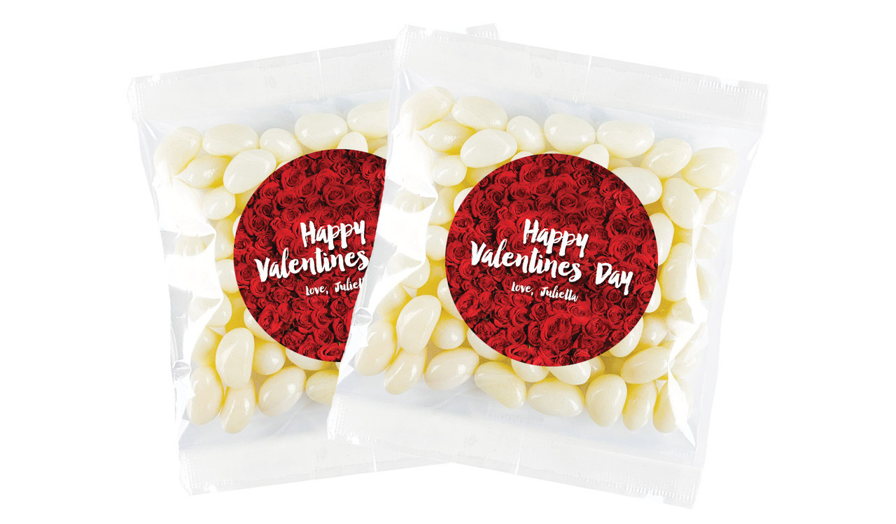 Rose Full Valentines Day Personalised Lolly Bag