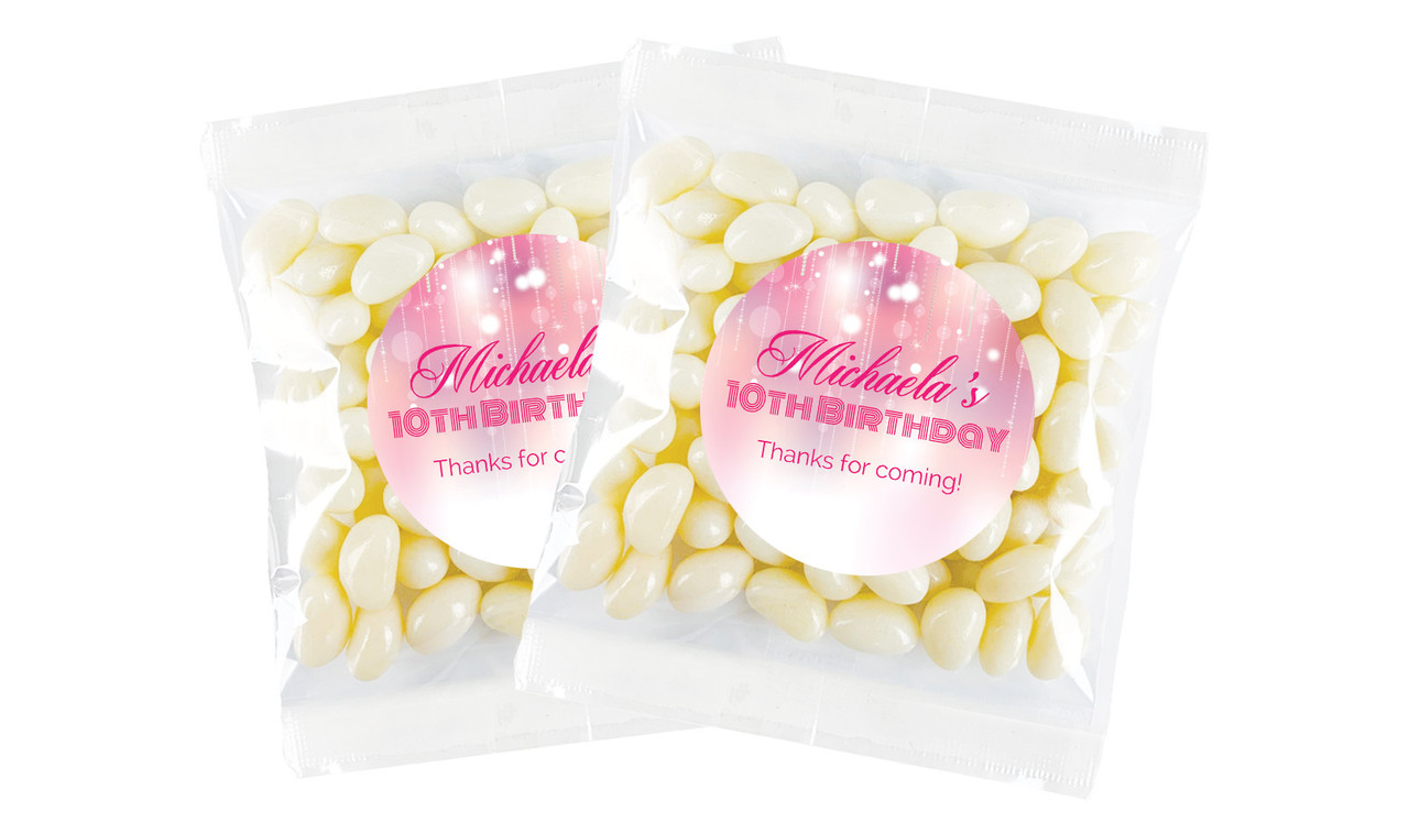 Pink Glam Personalised Lolly Bag (Choice Of Fillings)