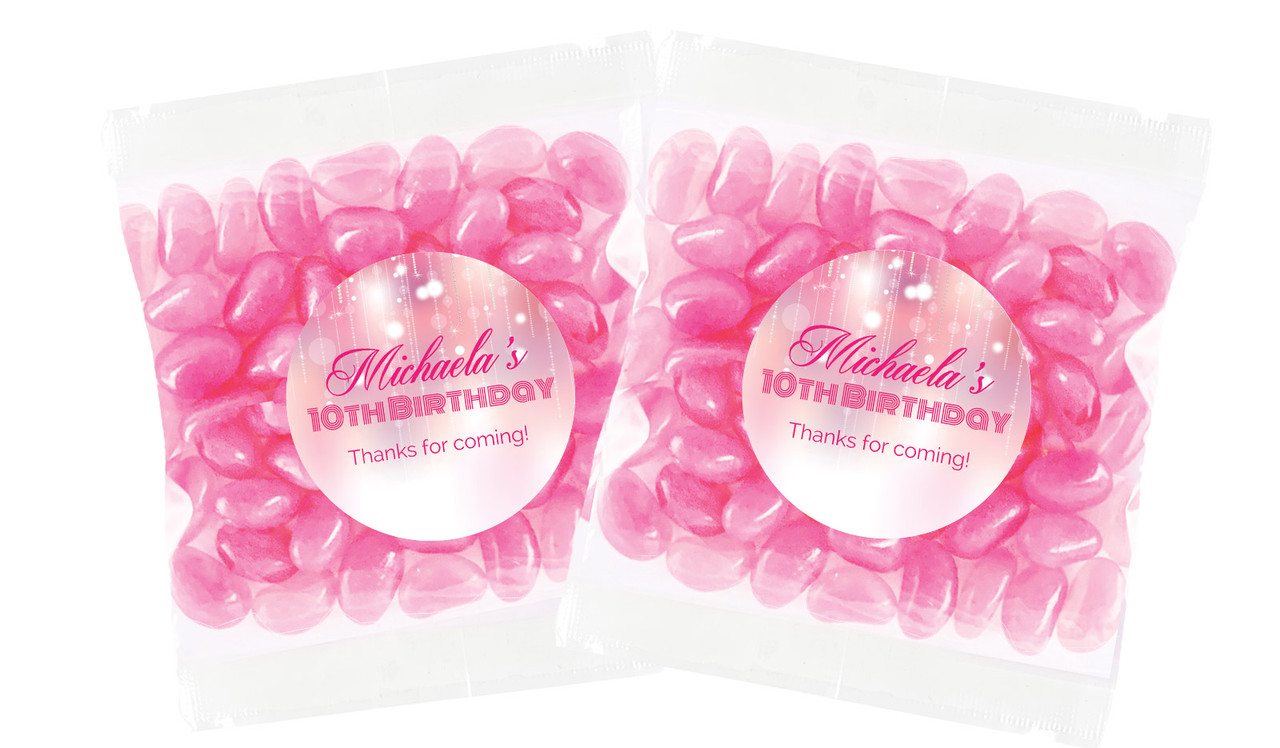 Pink Glam Personalised Lolly Bag (Choice Of Fillings)
