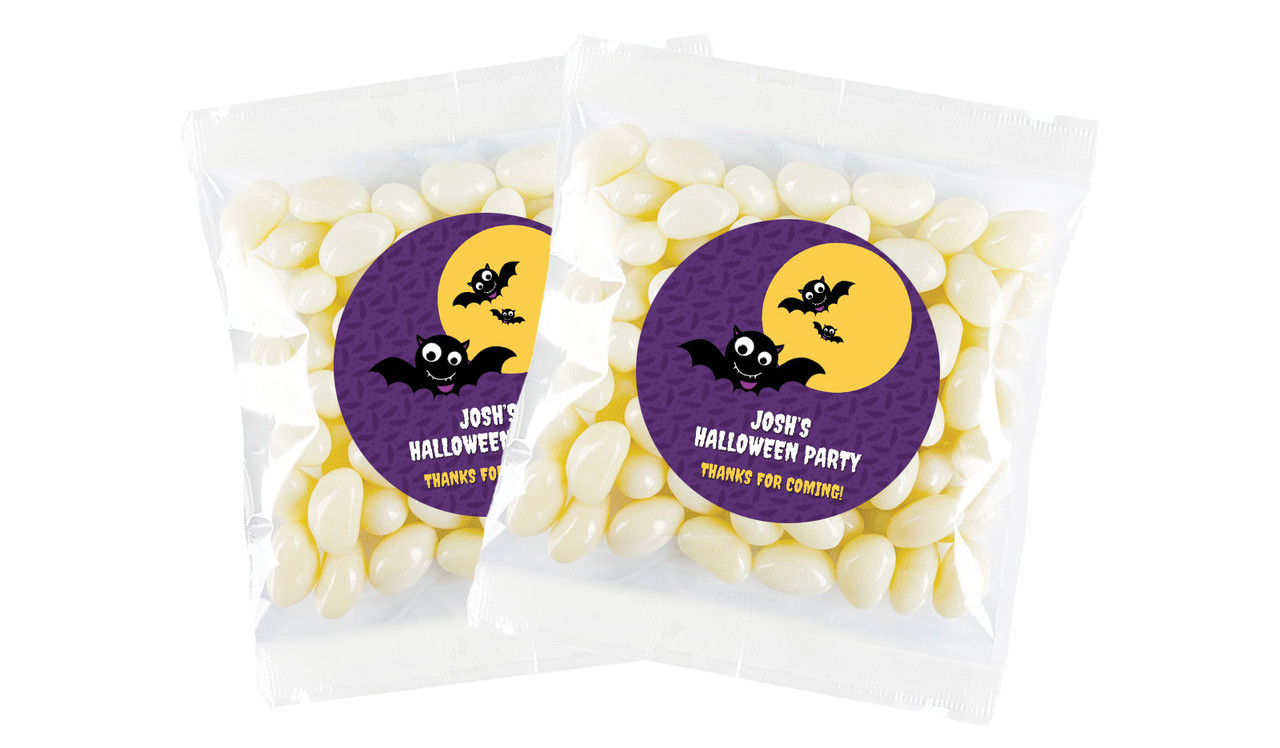 Bat Personalised Halloween Lolly Bag Favour