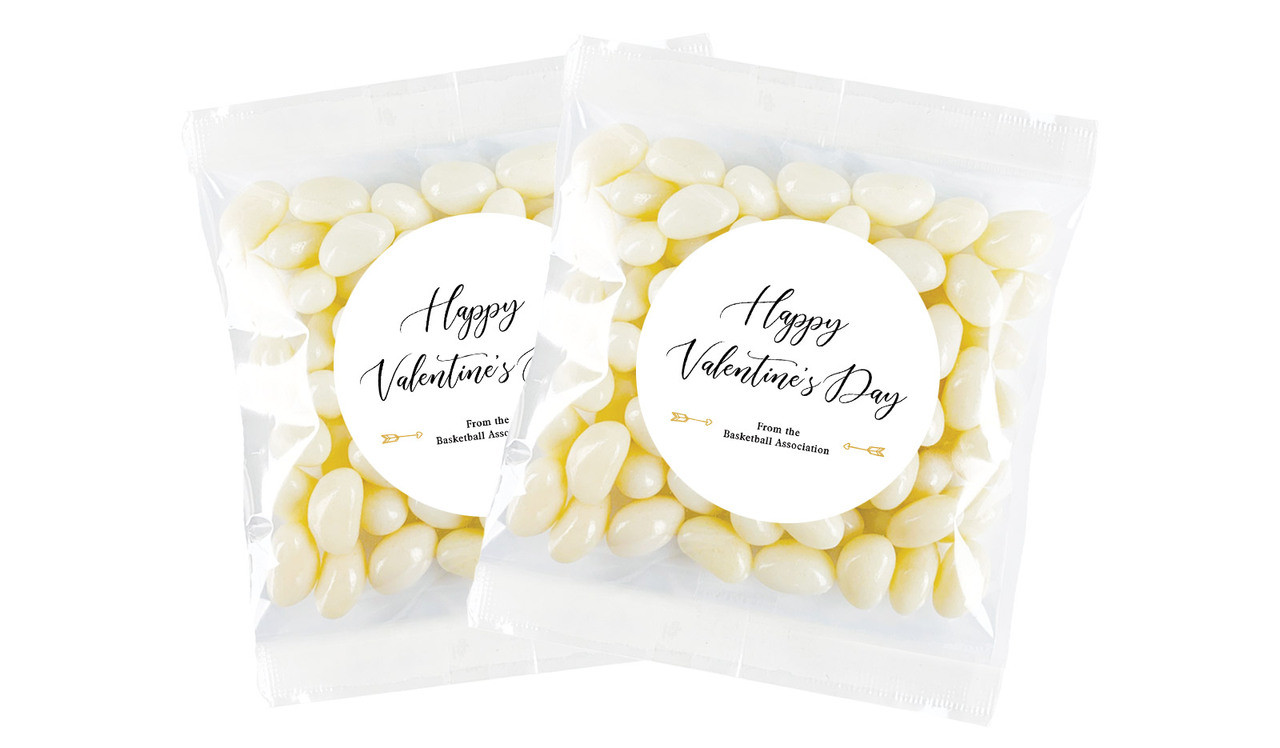 Simple Sentiment Valentines Day Personalised Lolly Bag