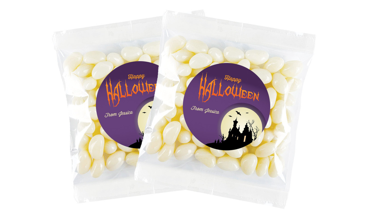 Creepy House Halloween Personalised Lolly Bag