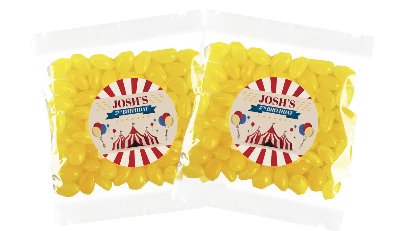 Retro Circus Personalised Lolly Bag Favour - Australia's #1 Kids Party Supplies