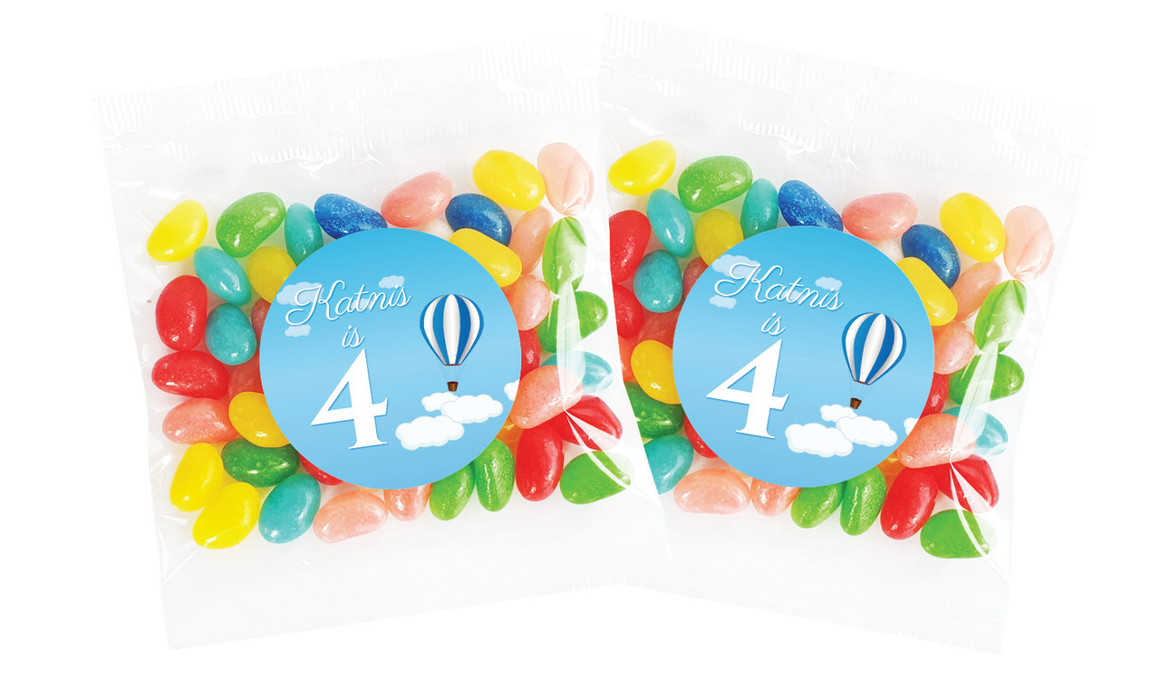 Hot Air Balloon Personalised Lolly Bag Favour - Australia's #1 Kids Party Supplies