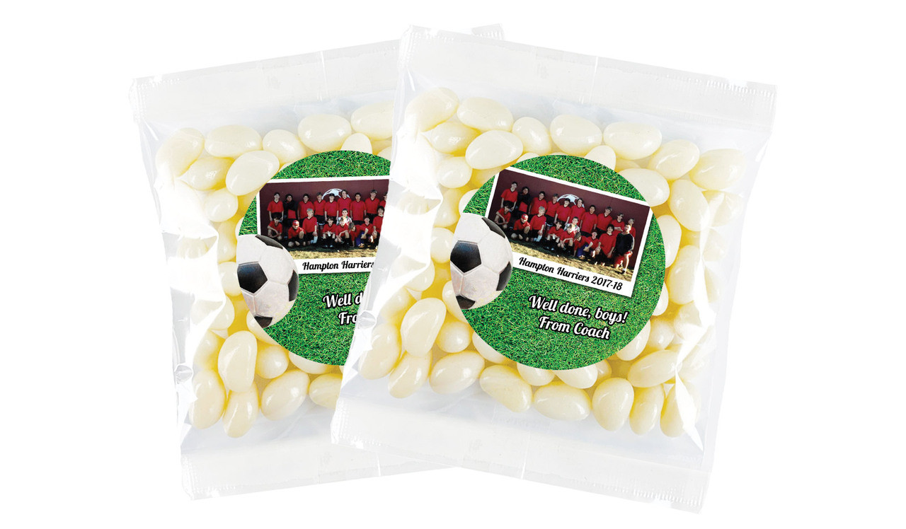 Soccer Photo Personalised Lolly Bag