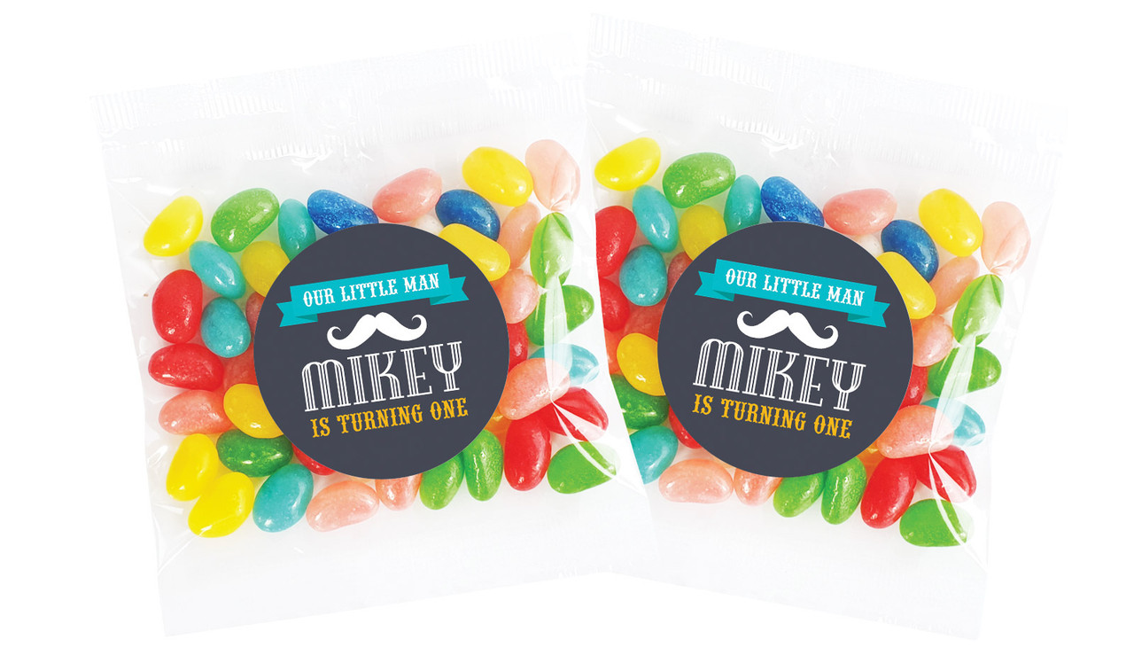 Moustache Personalised Lolly Bag Favour - Australia's #1 Kids Party Supplies