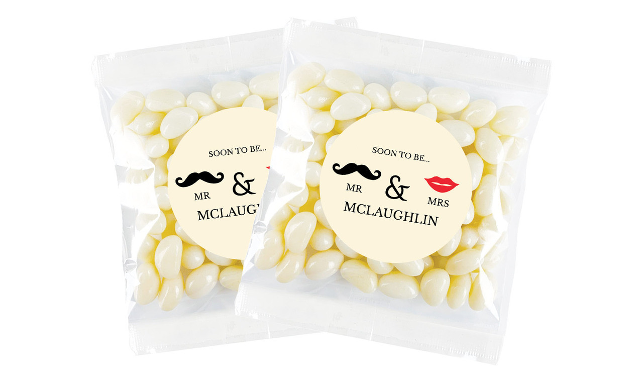 Mr & Mrs Engagement Personalised Lolly Bag