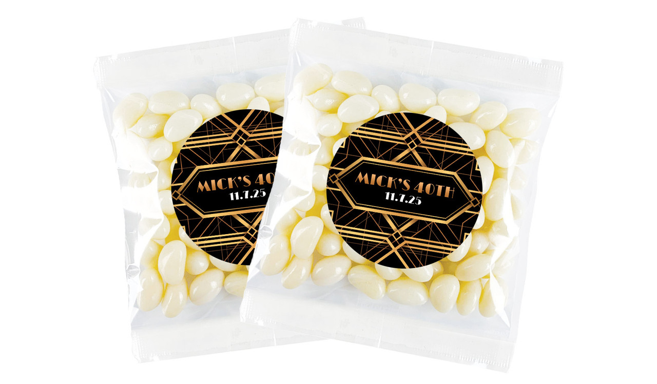 Gatsby Gold Personalised Lolly Bag Favour - Australia's #1 Kids Party Supplies