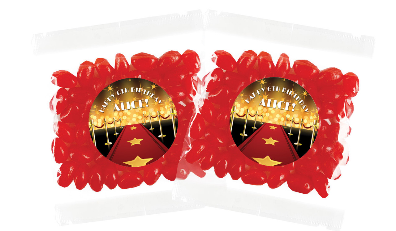 Hollywood Birthday Personalised Lolly Bag (Choice Of Fillings)