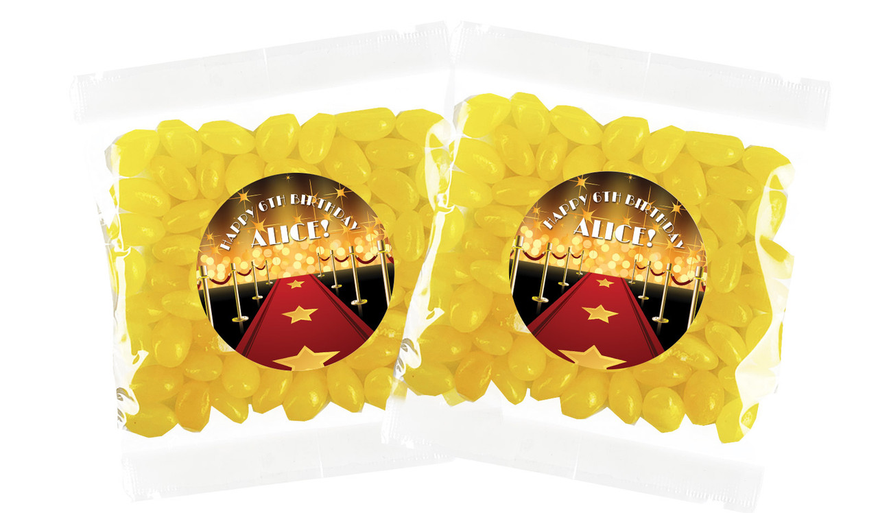 Hollywood Birthday Personalised Lolly Bag (Choice Of Fillings)