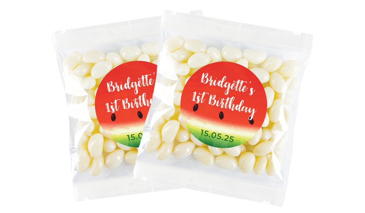 Watermelon Personalised Lolly Bag Favour - Australia's #1 Kids Party Supplies