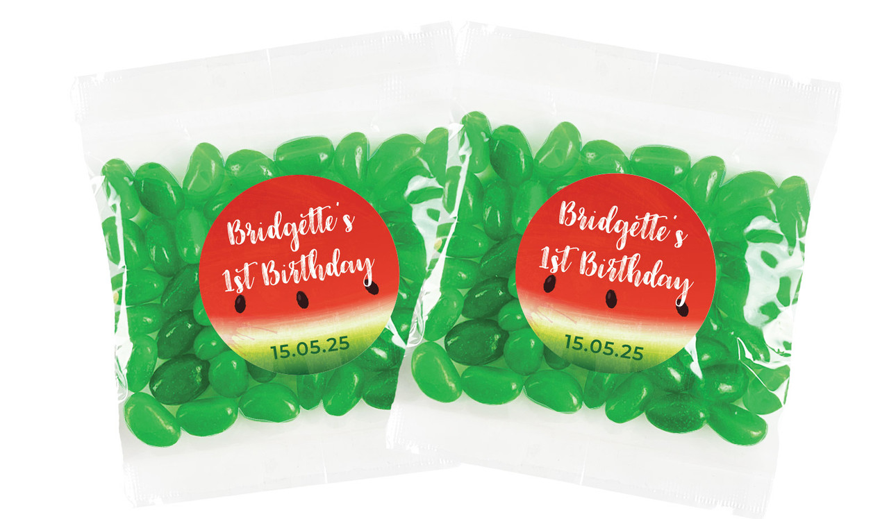 Watermelon Personalised Lolly Bag Favour - Australia's #1 Kids Party Supplies