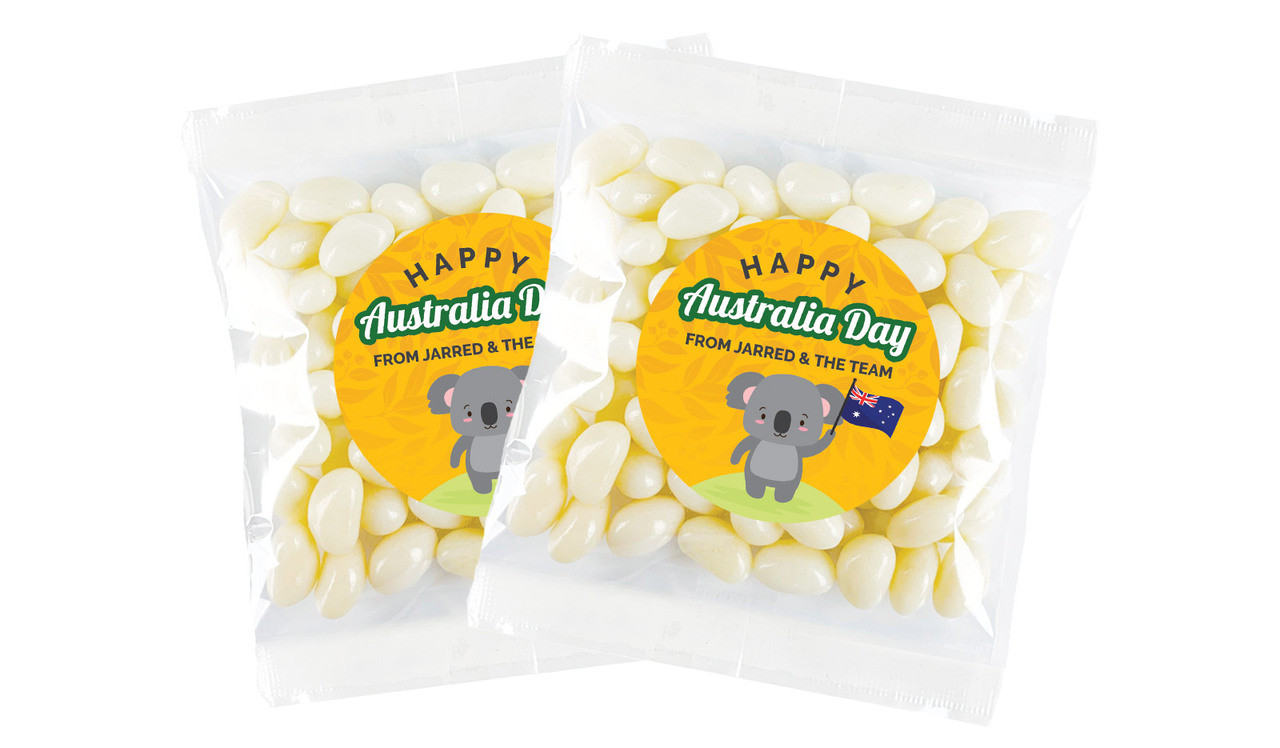 Cute Koala Australia Day Personalised Lolly Bag