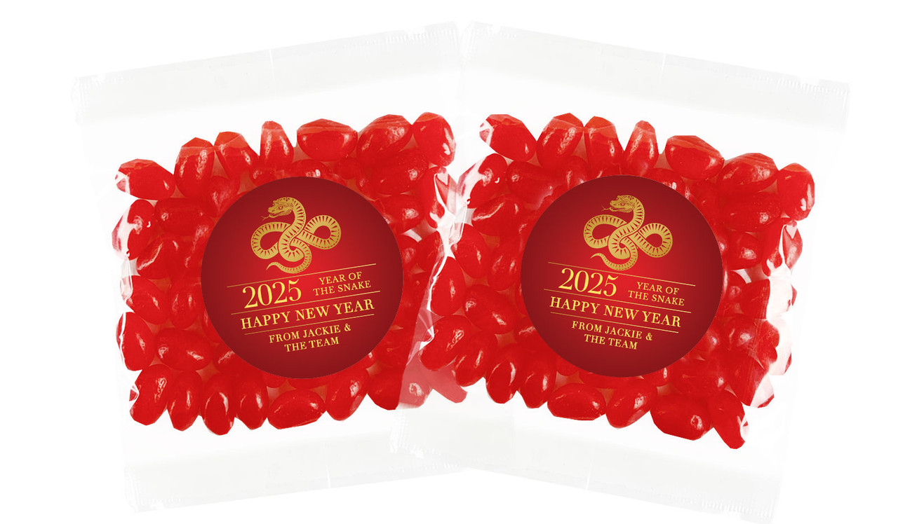 Floral Chinese New Year Personalised Lolly Bag