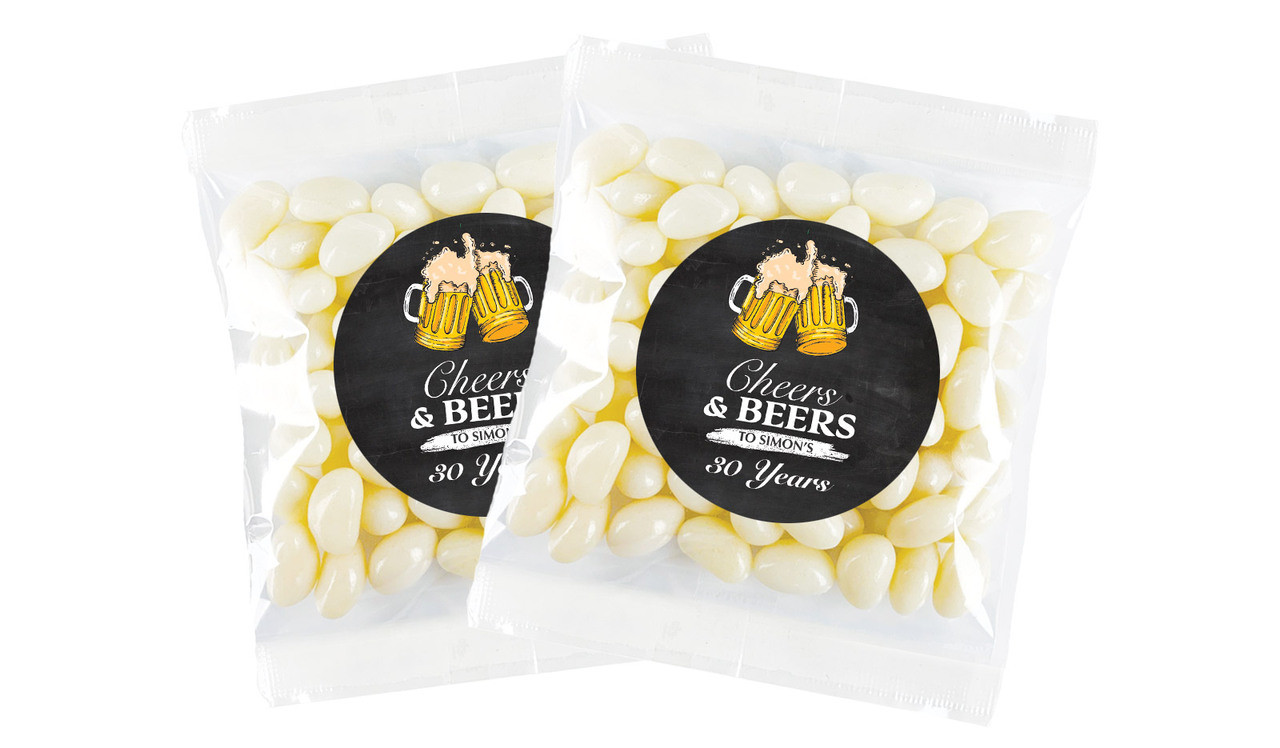 Cheers And Beers Personalised Lolly Bag