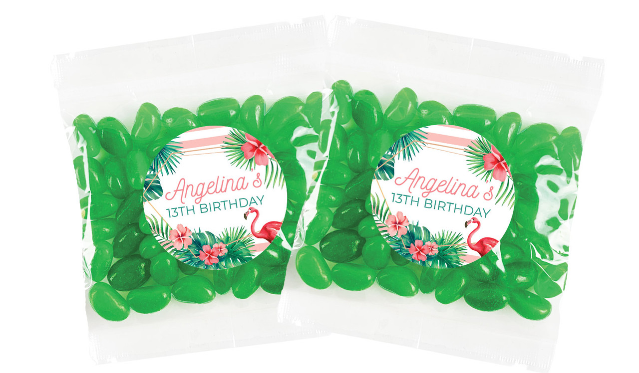 Flamingle Flamingo Personalised Lolly Bag Favour - Australia's #1 Kids Party Supplies