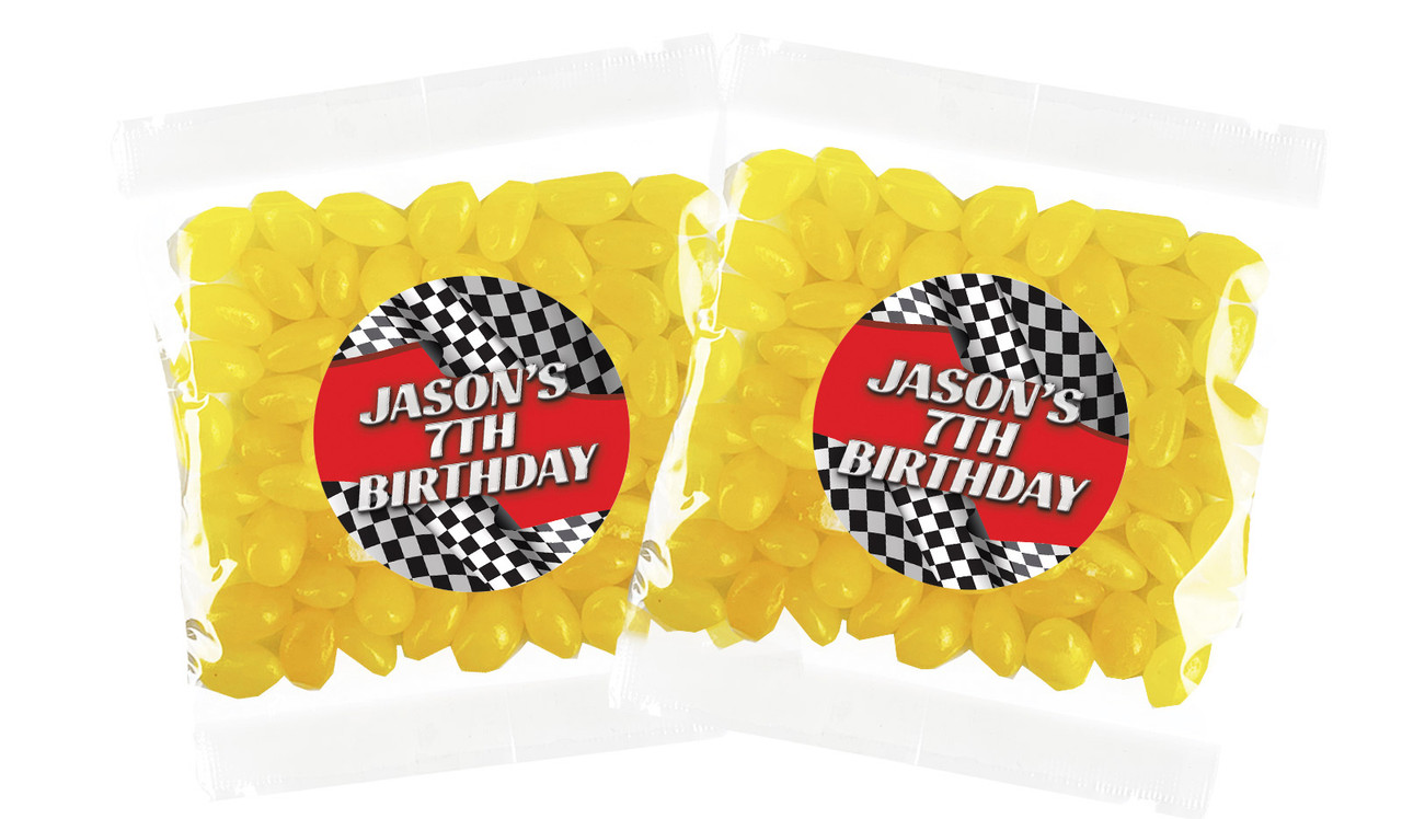 Racing Car Personalised Lolly Bag Favour - Australia's #1 Kids Party Supplies
