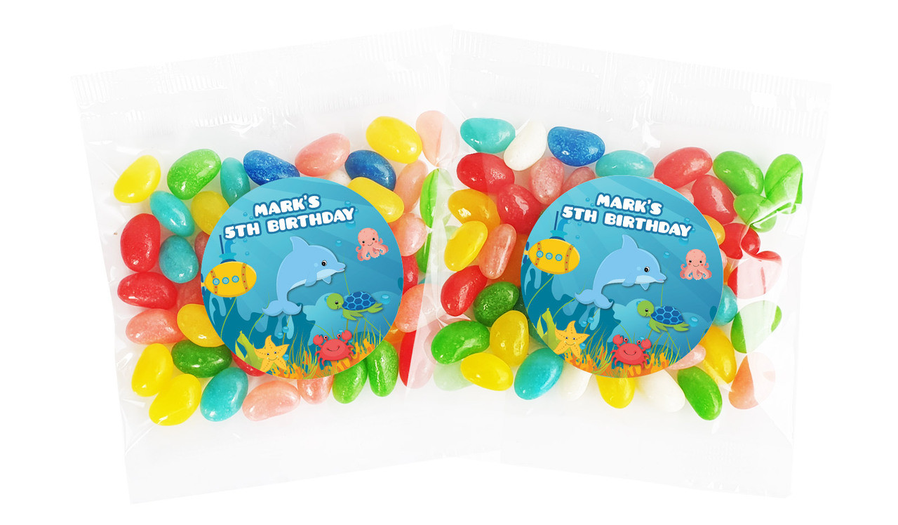 Under The Sea Personalised Lolly Bag (Choice Of Fillings)