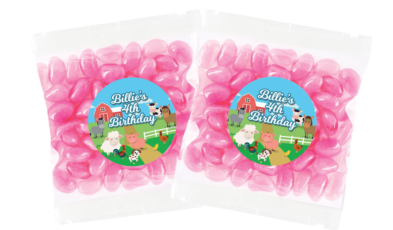 Down The Farm Personalised Lolly Bag Favour