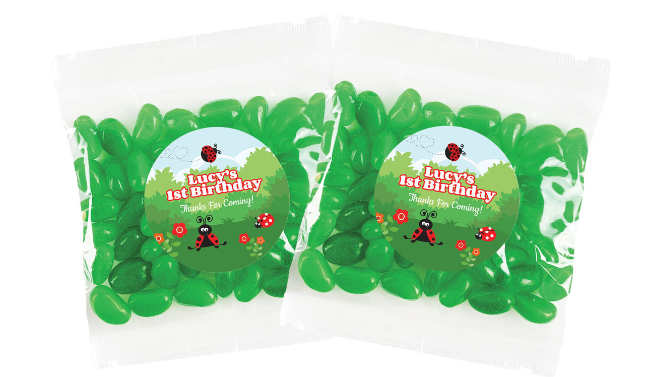 Lady Bug Personalised Lolly Bag (Choice Of Fillings)