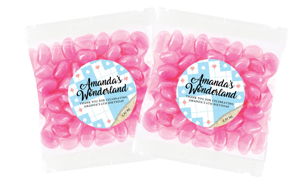 Alice In Wonderland Personalised Lolly Bag (Choice Of Fillings)