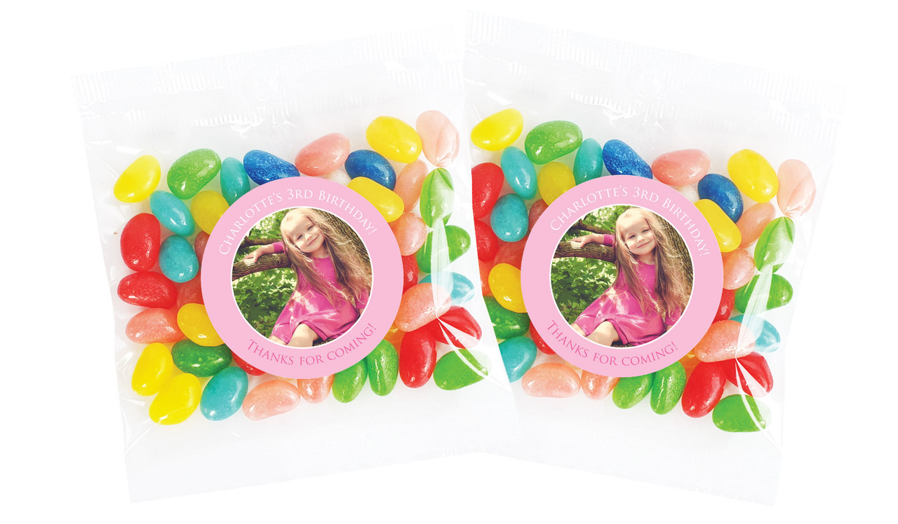 Add A Photo Girls Personalised Lolly Bag (Choice Of Fillings)