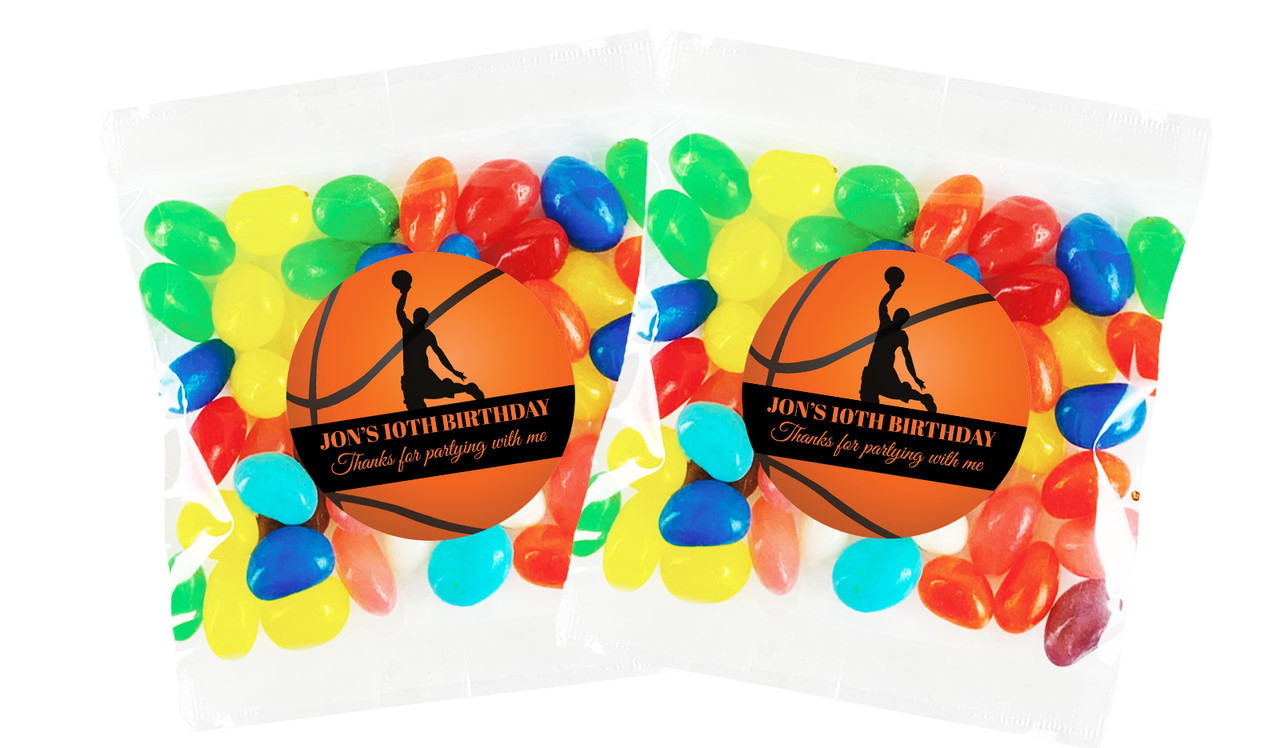 Basketball Personalised Lolly Bag (Choice Of Fillings)