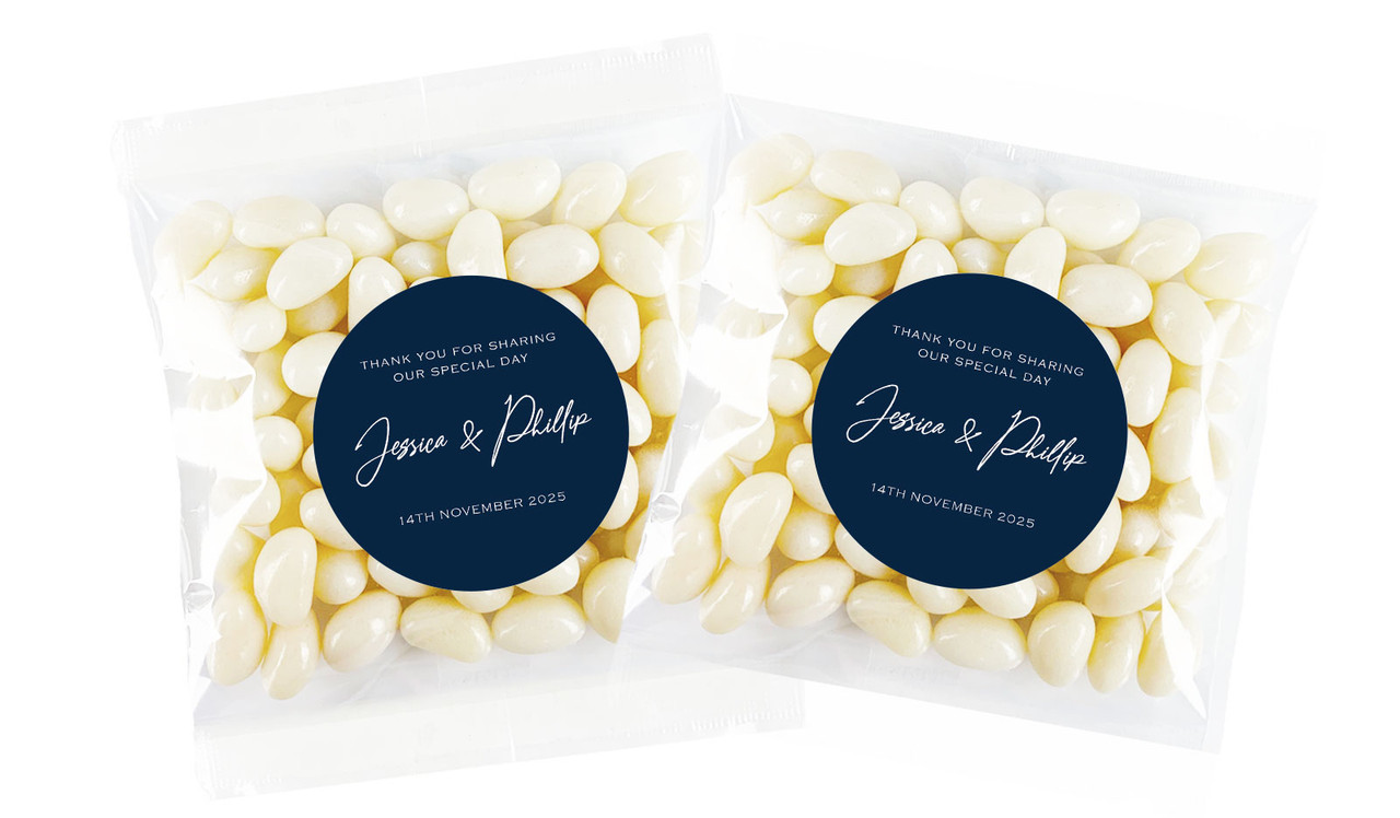 Large Names Personalised Jelly Bean Bag Favour