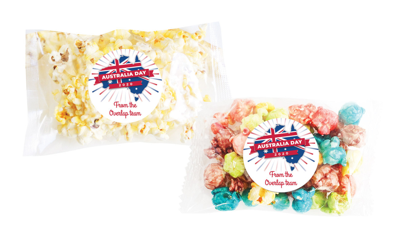 Australia Map Australia Day Personalised Popcorn Bag