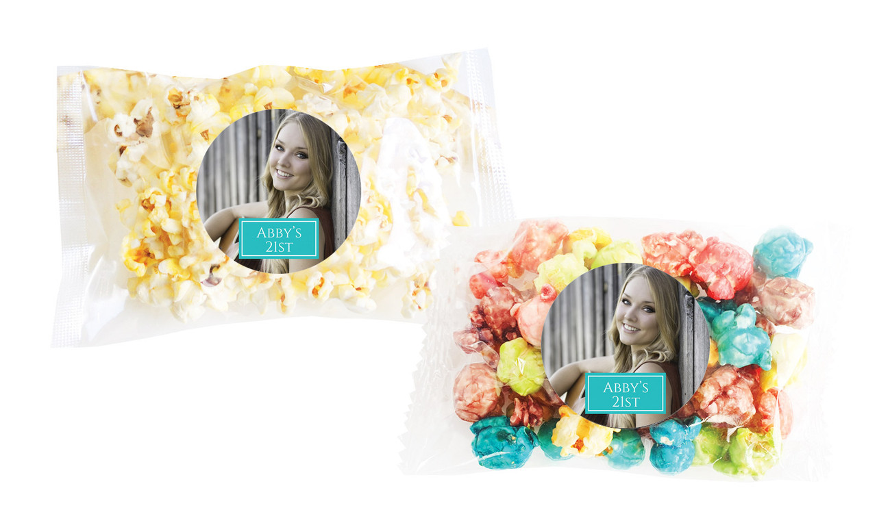 A Photo Vertical Personalised Popcorn Bag