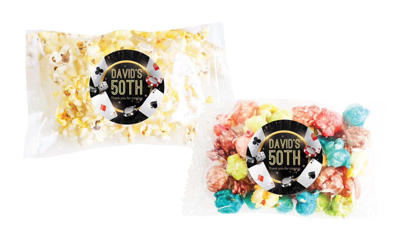 Casino Personalised Popcorn Bag