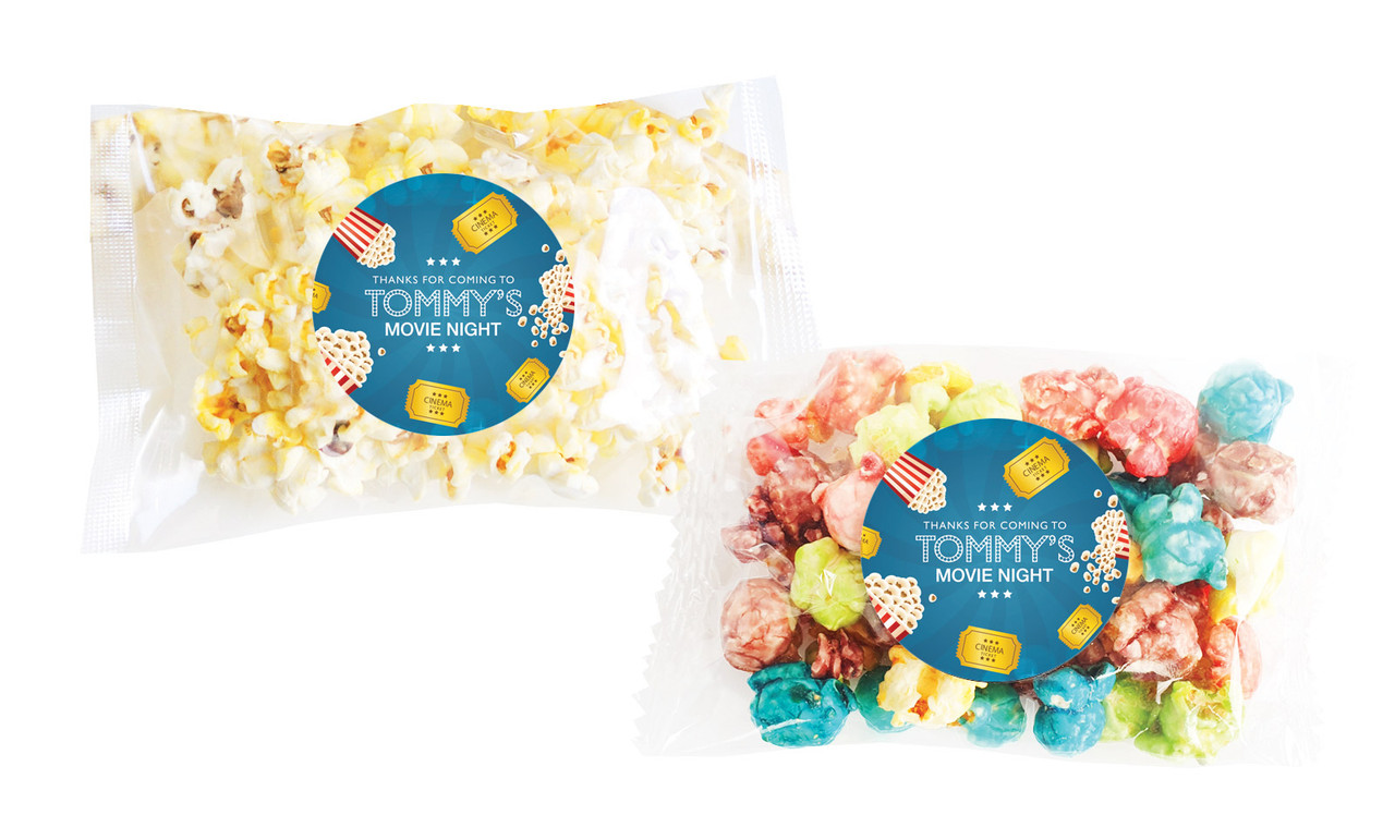 Movie Night Birthday Personalised Popcorn Bag