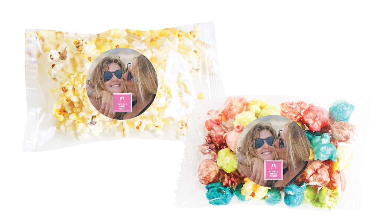 A Photo With Right Box Hens Night Personalised Popcorn Bag