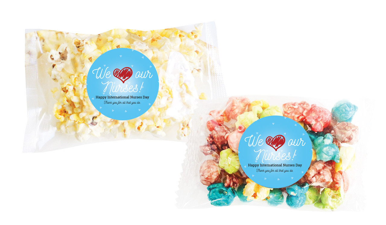 We Love Our Nurses International Nurses Day Personalised Popcorn Bag