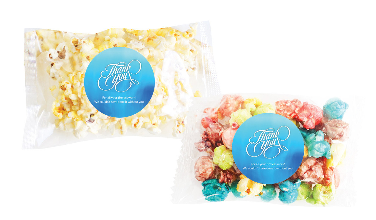 Cursive Thank You Personalised Popcorn Bag
