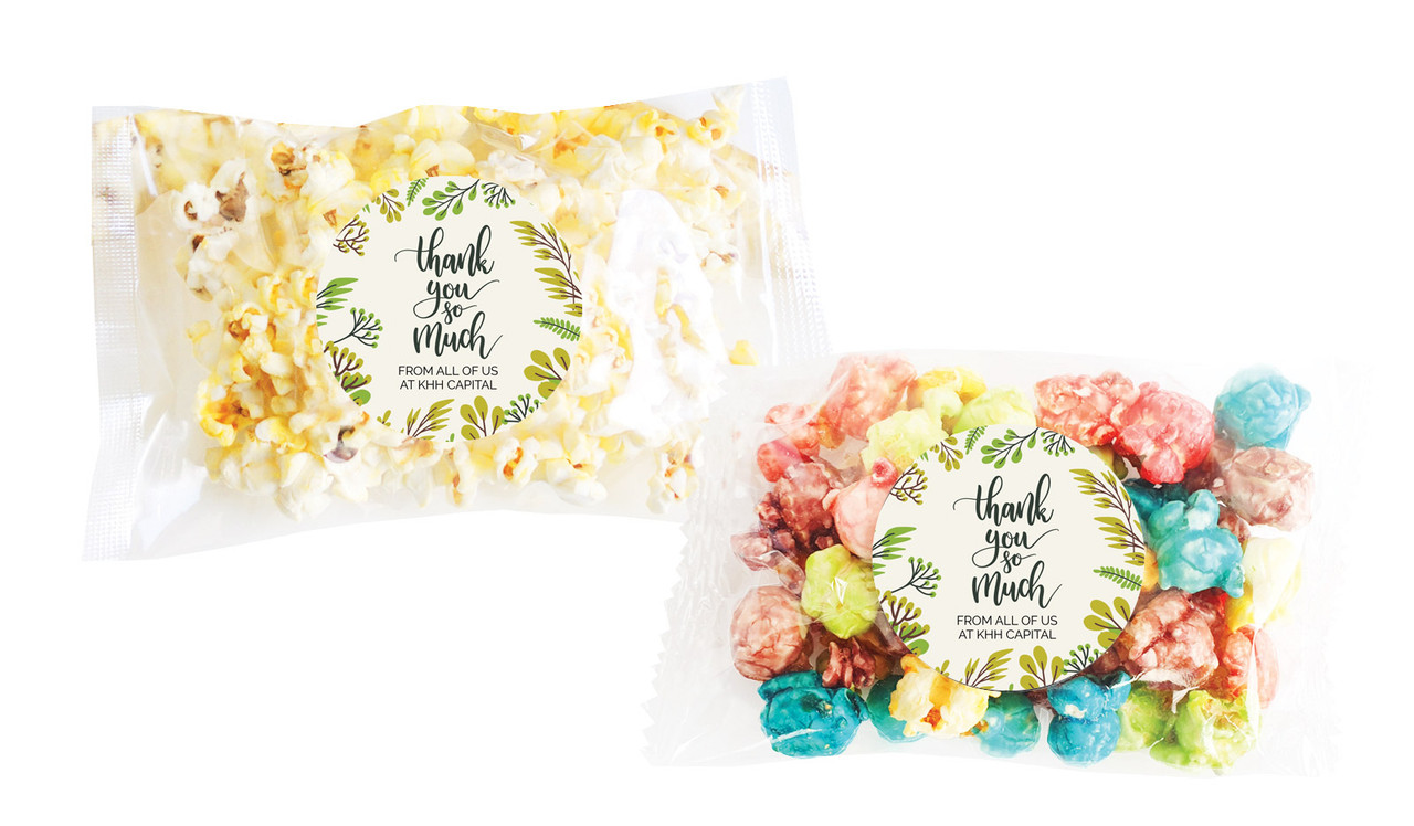 Floral Personalised Popcorn Bag