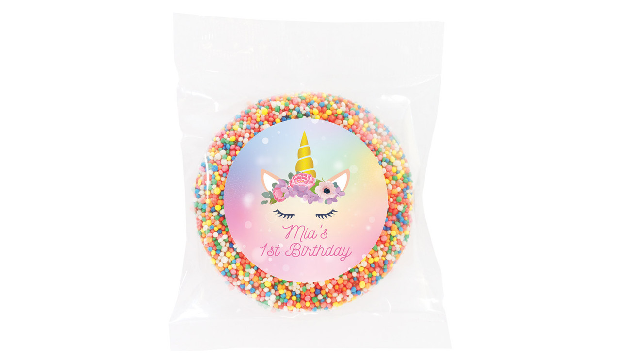 Sparkle Unicorn Birthday Personalised Giant Freckle