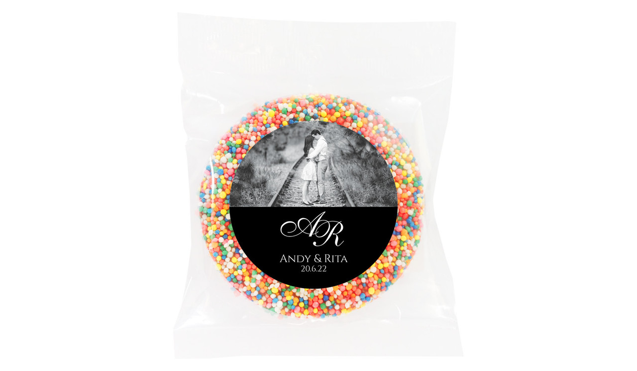Add A Photo Black Wedding Personalised Giant Freckle